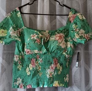 Fun keyhole blouse